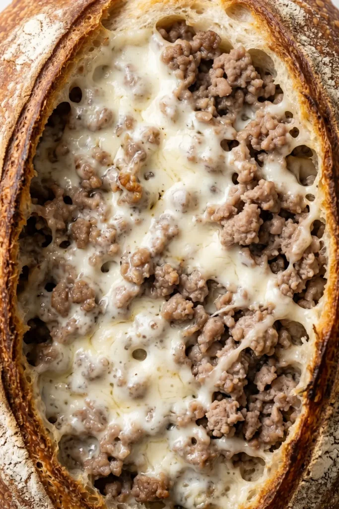 Lammhackfleisch im Brot – Knusprig & Würzig gefüllt