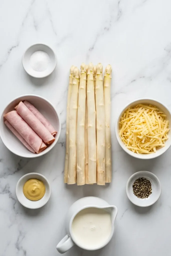 Spargel-Schinken-Röllchen