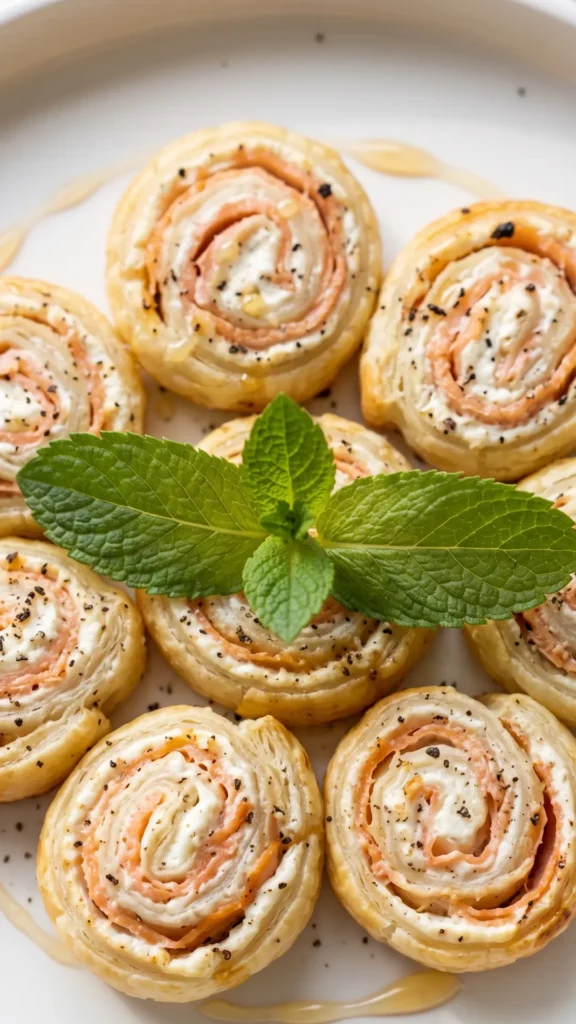 Blätterteig-Lachs-Schnecken Das beste Fingerfood für Gäste