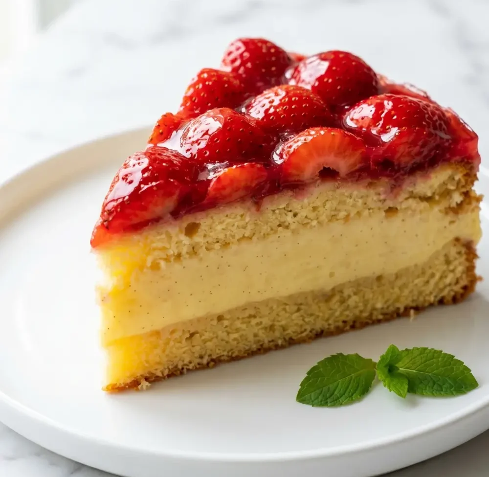 Erdbeerkuchen – Unwiderstehlich klassisch mit Pudding und frischen Beeren