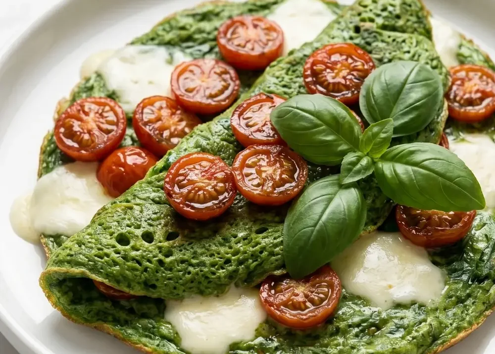 Grünes Basilikum-Omelette – das proteinreiche Wunder, das Ihr Frühstück revolutionieren wird: Einfach und mediterran