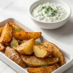 Knusprige Kartoffelspalten mit Gurkendip — Einfach & Köstlich