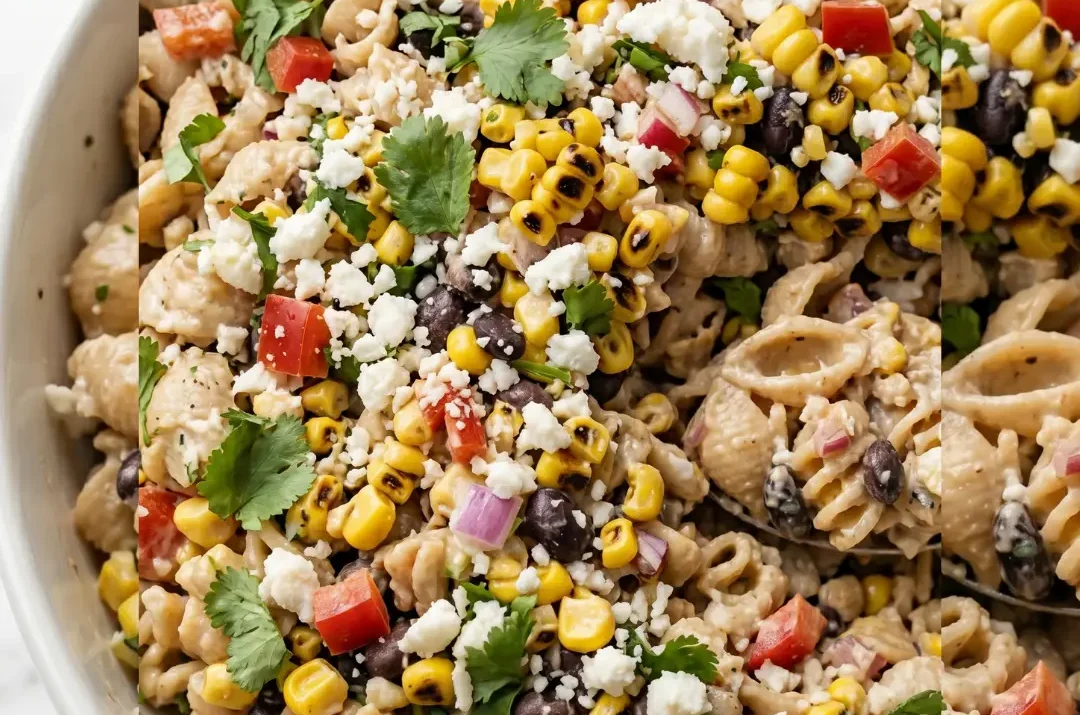 Mexikanischer Mais Pasta Salat — Cremig & Erfrischend