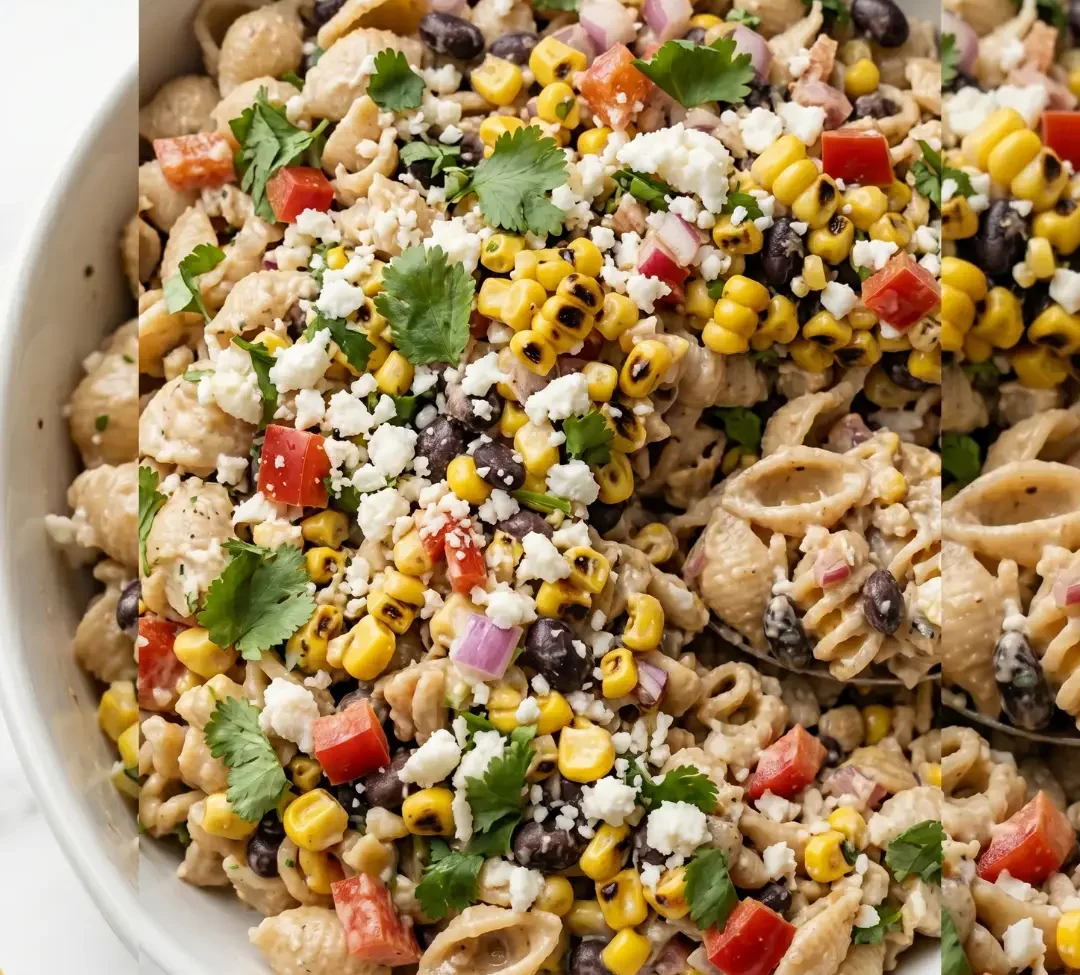 Mexikanischer Mais Pasta Salat — Cremig & Erfrischend