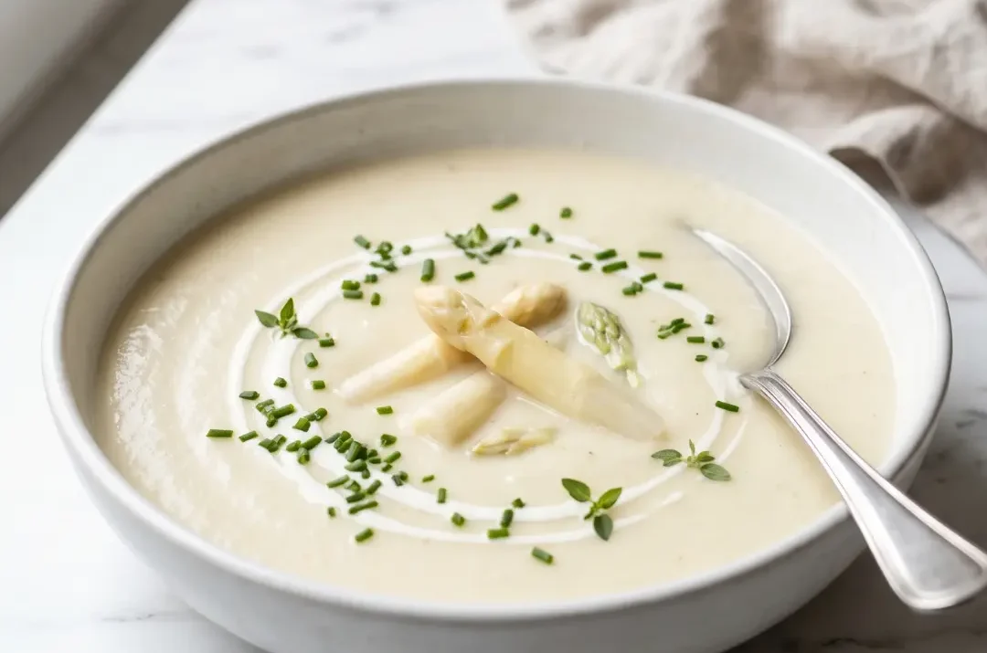 Phänomenale Blitz-Spargelcremesuppe: Himmlisch cremig und einfach