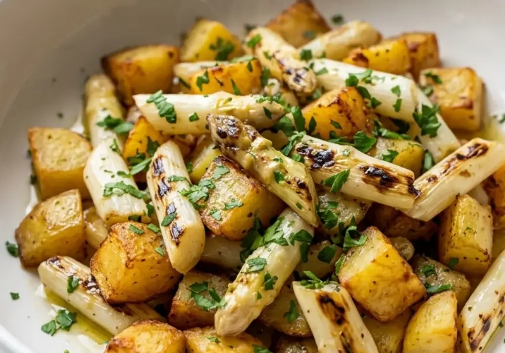 Spargelpfanne mit Kartoffeln – Phänomenales Frühlingsrezept