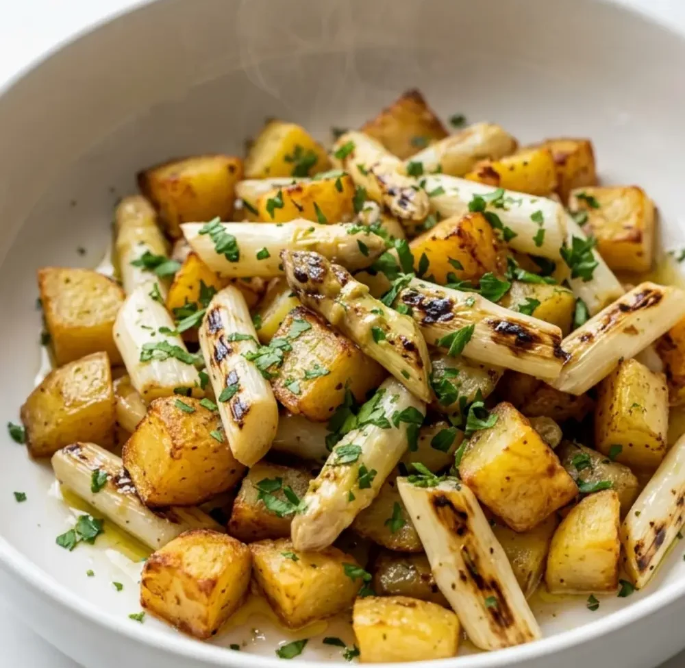 Spargelpfanne mit Kartoffeln – Phänomenales Frühlingsrezept