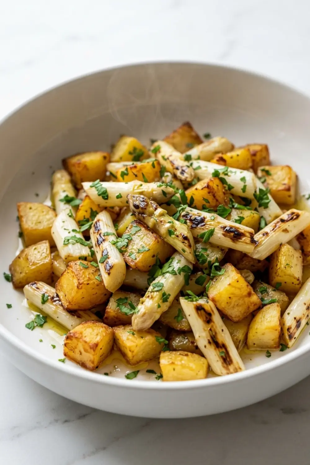 Spargelpfanne mit Kartoffeln – Phänomenales Frühlingsrezept