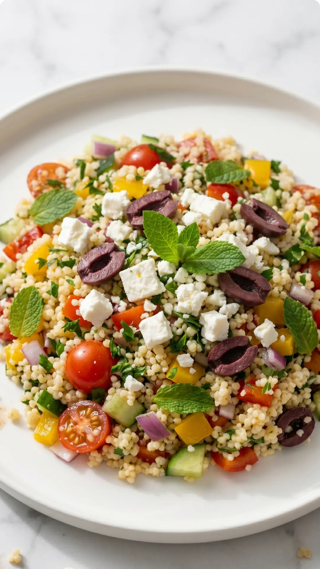 Couscous-Salat mit Feta & Paprika | Rezept für den Sommer