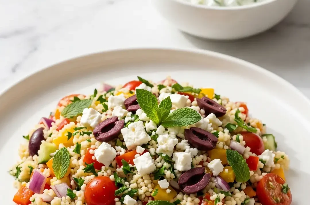 Mediterraner Couscous-Salat mit Feta und Paprika: Ein Hauch von Sommer auf dem Teller