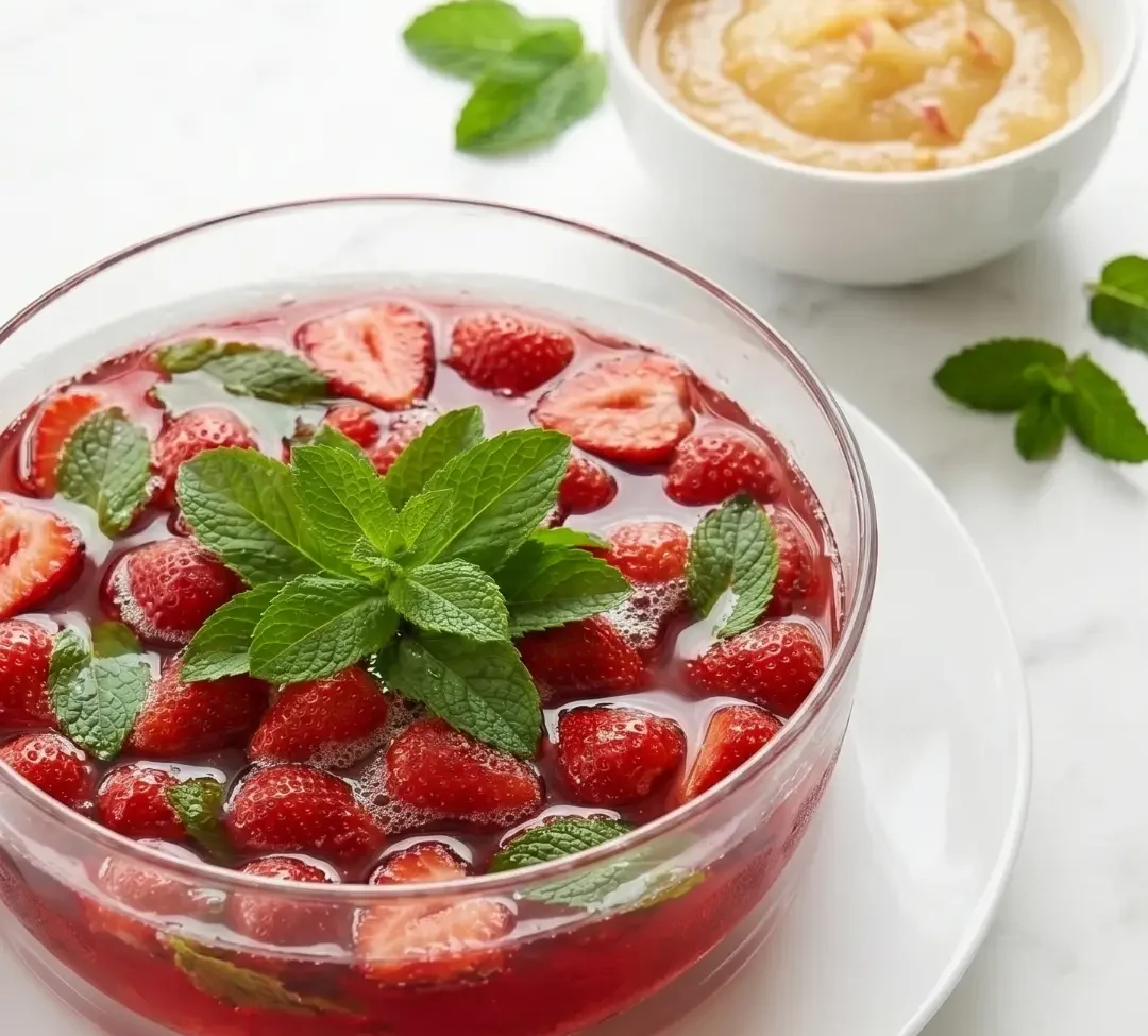 Erdbeerbowle mit Minze – das beste Rezept für die Sommerparty