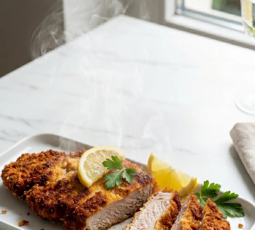 Schnitzel im Airfryer — Klassisch, Knusprig & Fettarm
