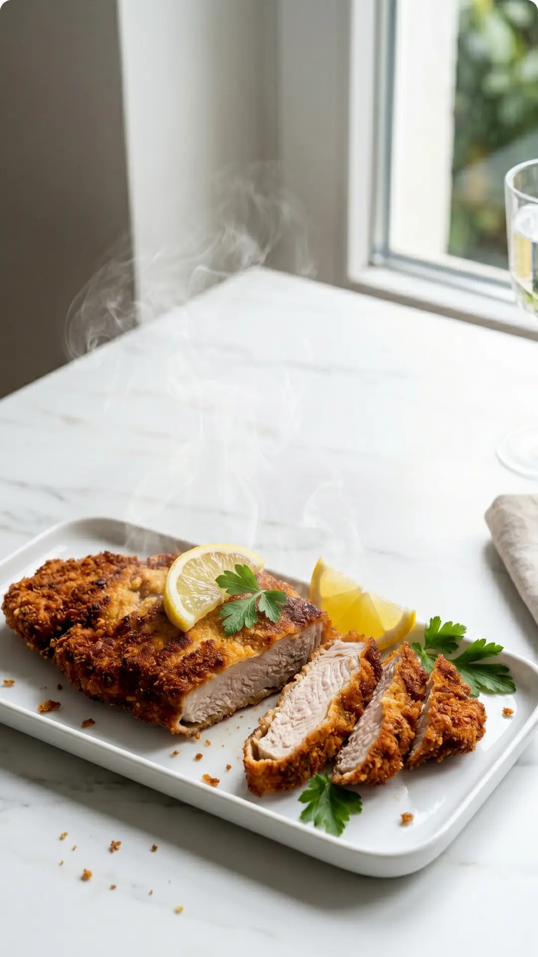 Schnitzel im Airfryer — Klassisch, Knusprig & Fettarm