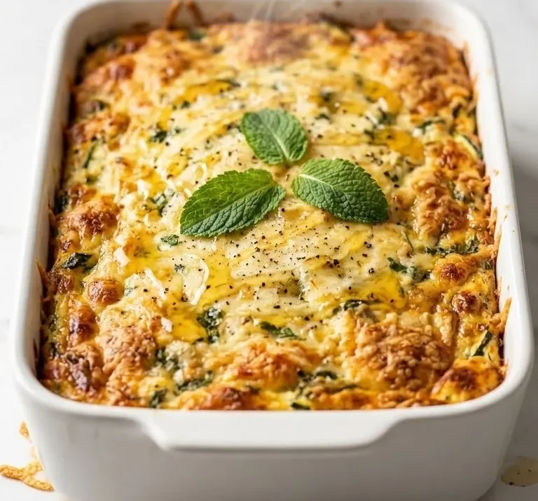Zucchini-Hüttenkäse-Auflauf Rezept: Gesund & einfach überbacken