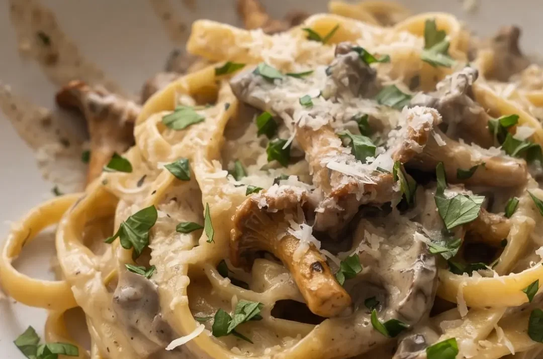 Cremige Pasta mit Pfifferlingsosse einfach selber machen